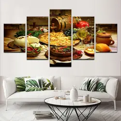 Modular paintings for the wall in the kitchen photo