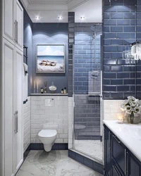 Дизайн ванной комнаты плитка с ванной и туалетом фото интерьера
