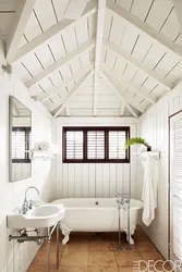 Clapboard Bathtub Interior