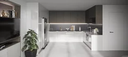 Kitchen 2 meters long straight design photo