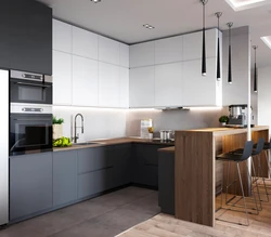 Kitchen 2 meters long straight design photo