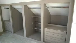 Photo of a dressing room in the attic