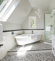 Attic Bathroom Design Photo