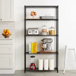 Wooden Rack For The Kitchen Interior Photo