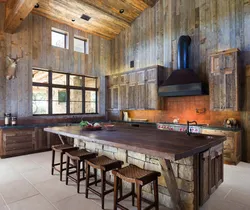Wooden Loft Kitchen Photo