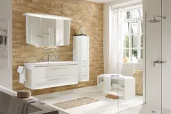 Photo of furniture in the bathroom in the house