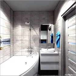 Bathroom design 3 4 sq.m.