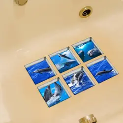 Photo of bathroom stickers