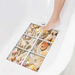 Ваннаға арналған жапсырмалардың фотосуреті