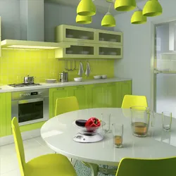 Кухня серо салатовая фото