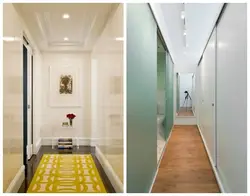 Expand a narrow corridor in an apartment photo