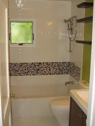Плитка мозаика в маленькой ванной фото