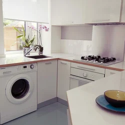 Corner Kitchen 6 Sq M With Washing Machine Photo