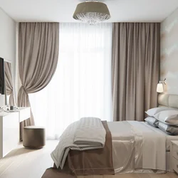 Curtains for the bedroom in a modern style photo