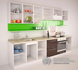 Open shelves in kitchen design