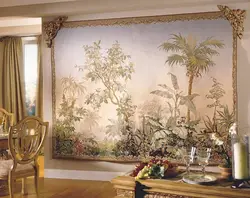 Living Room With Tapestry Photo