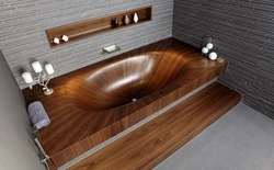 Фото ванная деревянная