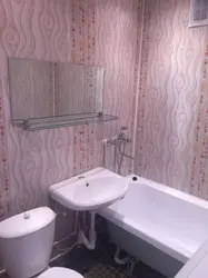 Bathroom renovation using plastic photo panels