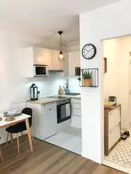 Кухня в небольшой студии фото