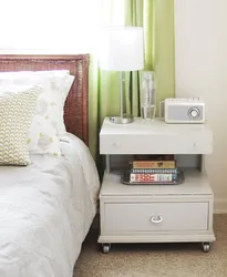 Bedside Table In The Bedroom Interior