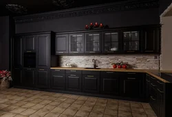 Classic Dark Kitchen Photo