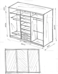 Built-in hallway drawings and diagrams photos