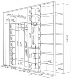 O'rnatilgan koridor chizmalari va diagrammalar fotosuratlari