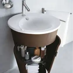 Bathtub interiors with floor-mounted sink