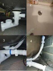 How to assemble a bath siphon photo