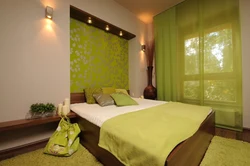 Bedroom In Light Green Tones Photo