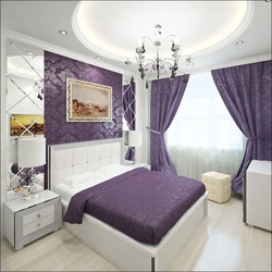 Photo of a bedroom in purple photo