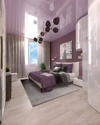 Photo of a bedroom in purple photo