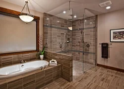 Bathtub design with shower with curtain