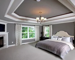 What color to paint the ceiling in the bedroom photo