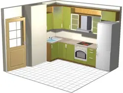 Кухня с коробом дизайн проект
