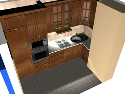 Kitchen with box design project