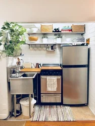 Small kitchen how to place furniture photo