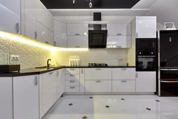 Modern Kitchen Design Corner White Photo