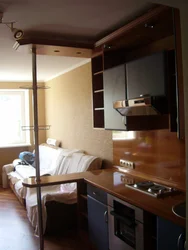 Дизайн комнаты в общежитии 18 кв м с кухней фото