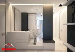 Hallway modern design with mirror