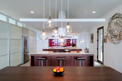 Lamps In The Kitchen In The Interior