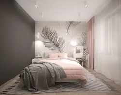 Идеи одной стены в спальне фото
