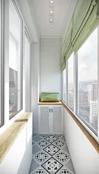 Panel ev mənzilində balkon dizaynı fotoşəkili