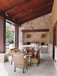 Kitchen On The Terrace Of A Country House Photo