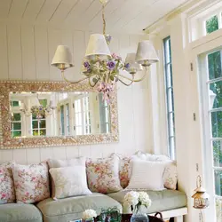 Chandeliers In The Interior Of A Provence Kitchen Photo