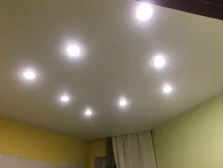 Как Разместить Светильники На Натяжном Потолке Фото В Спальне