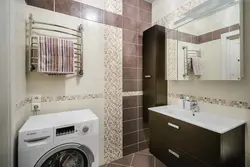 Photo of a bathroom in a one-room apartment