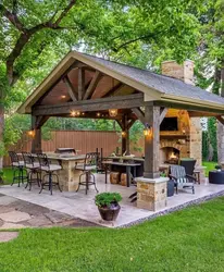 Summer Kitchen With Barbecue Area Photo Projects