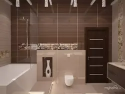 Bathroom design beige gray