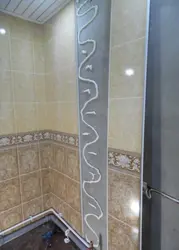 How to glue panels in the bathroom photo